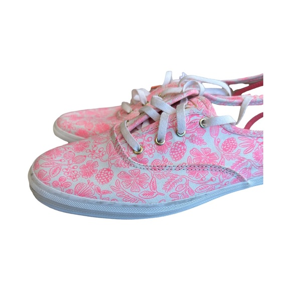 Keds x Riffle Paper Co Printed Neon Canvas Sneakers - Picture 4 of 5